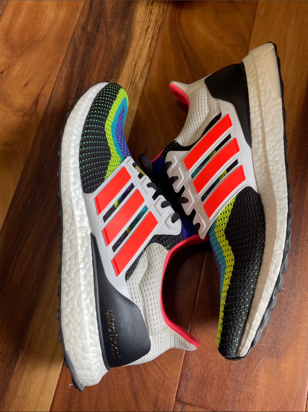 Adidas Ultra Boost Men's Multicolored Shoes. Very Good Condition. Size 11.5.